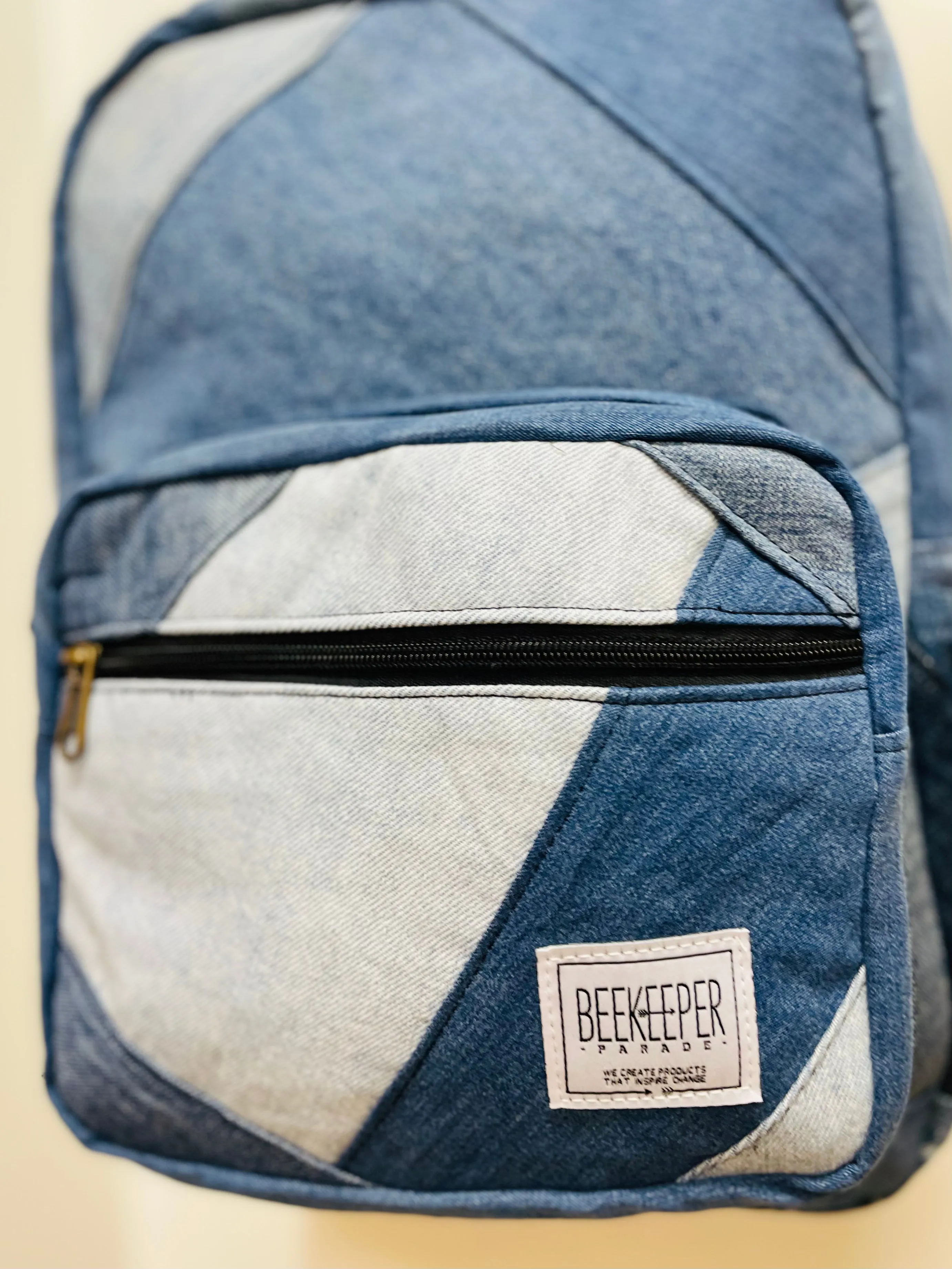 The Denim Drive Mini-Royal BeeKeeper Backpack