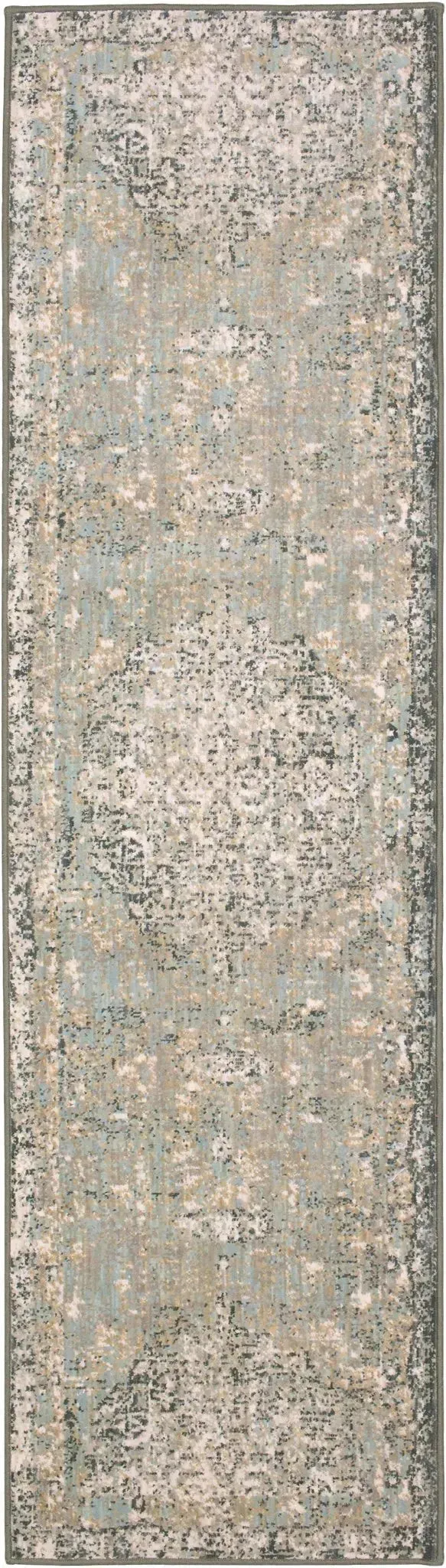 Titanium 39400 16014 Floret Seaglass By Patina Vie Rug