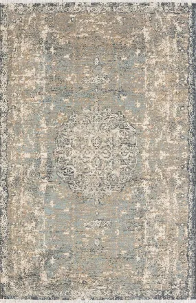 Titanium 39400 16014 Floret Seaglass By Patina Vie Rug