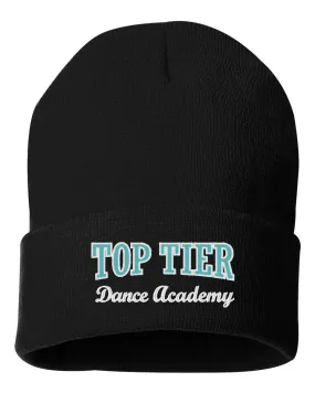 TOP TIER Dance 12" Knit Beanie - SP12 w/ Top Tier Dance Academy Logo Embroidered.