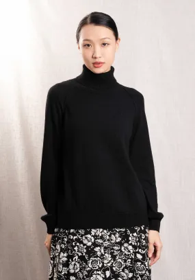 Turtleneck Knitted Parem Paremo 9873 Noir