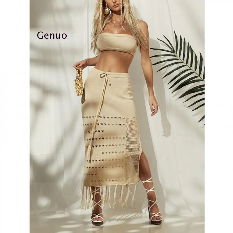 Two Piece Beach Cover Up- 3 colors