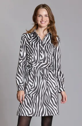 Tyler Boe Ziva Faux Suede Dress Zebra