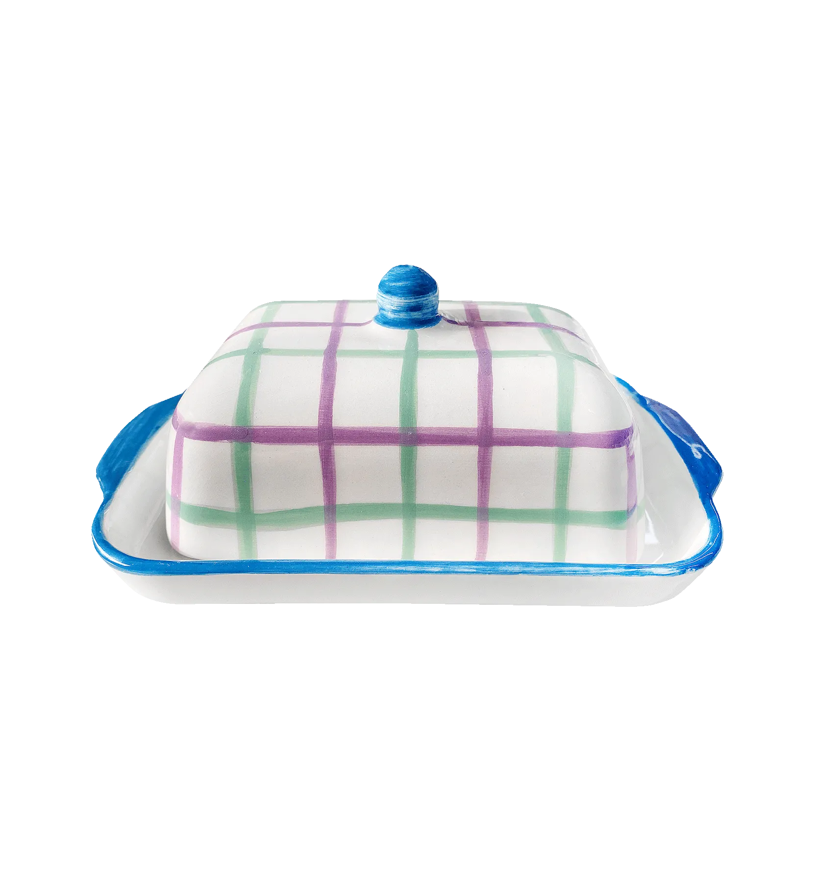 Vaisselle Boutique Picnic In The Park Butter Dish 