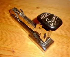 Vintage Small Metal Ofrex Sansom 60 Desk Stapler