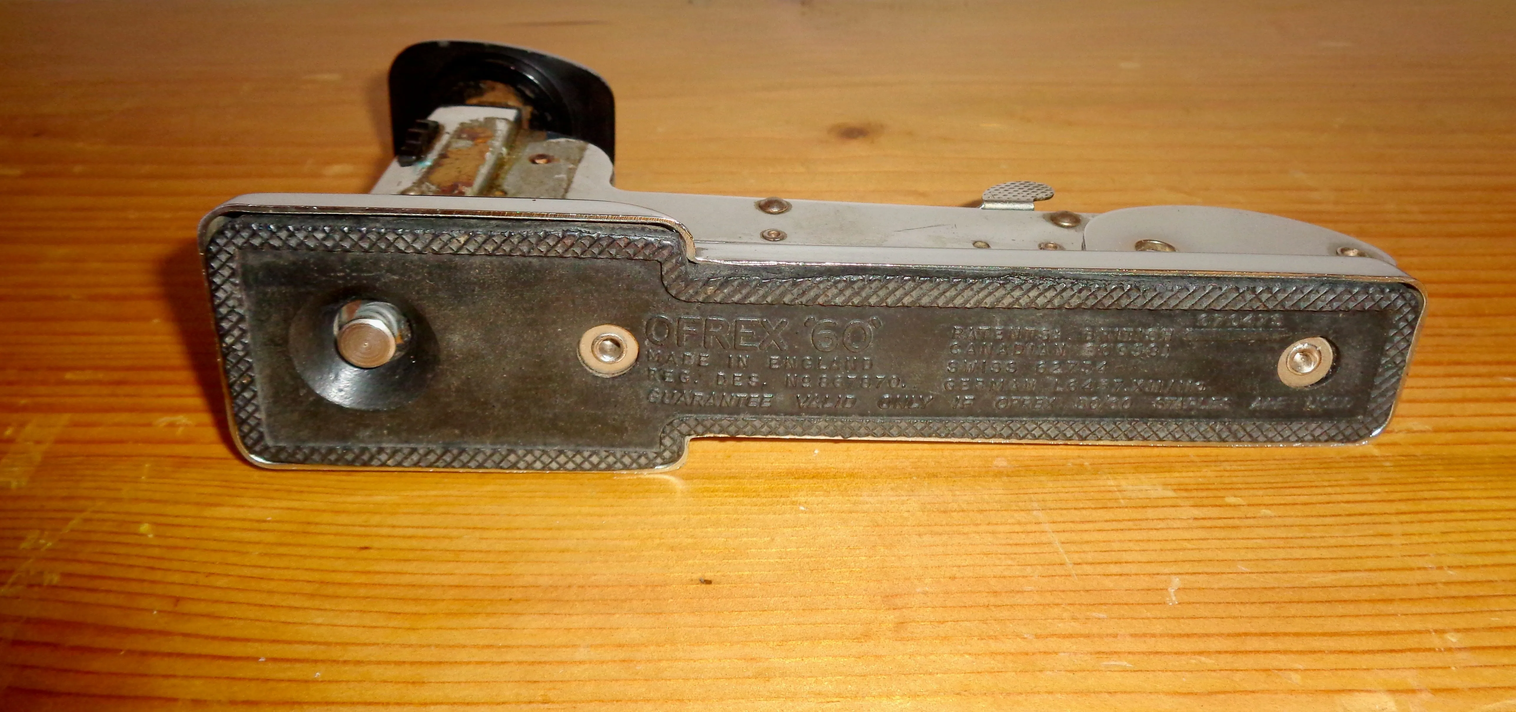 Vintage Small Metal Ofrex Sansom 60 Desk Stapler