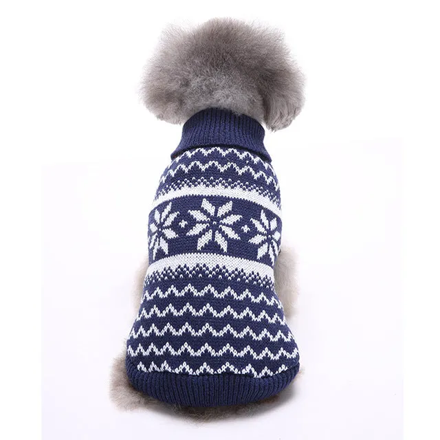 Warm Knitted Sweater Sweatshirt for Christmas for Dogs