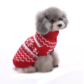 Warm Knitted Sweater Sweatshirt for Christmas for Dogs