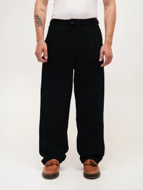 WIDE LEG TROUSERS BLACK