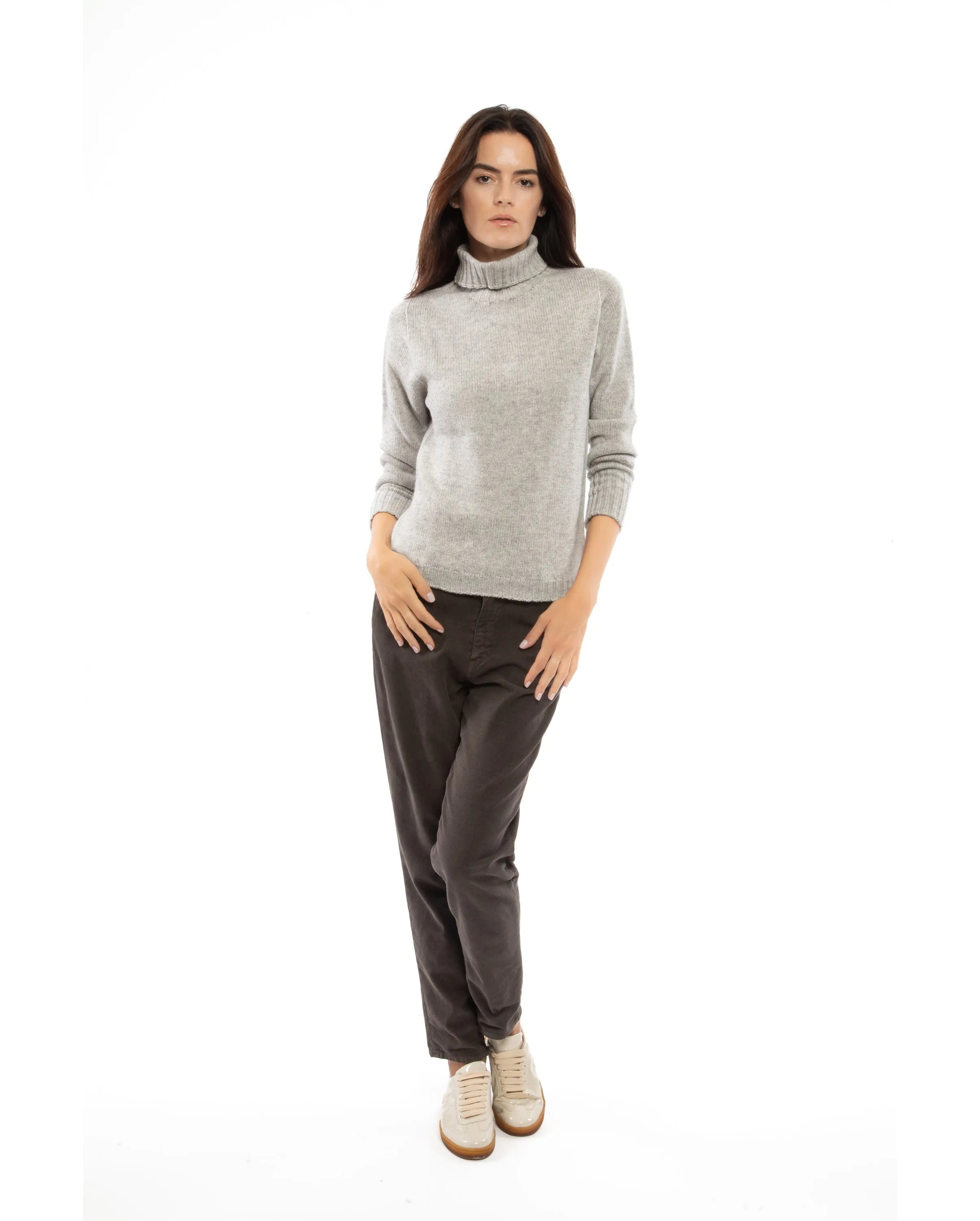 Women's Classic Cashmere Turtleneck Sweater Night Blue