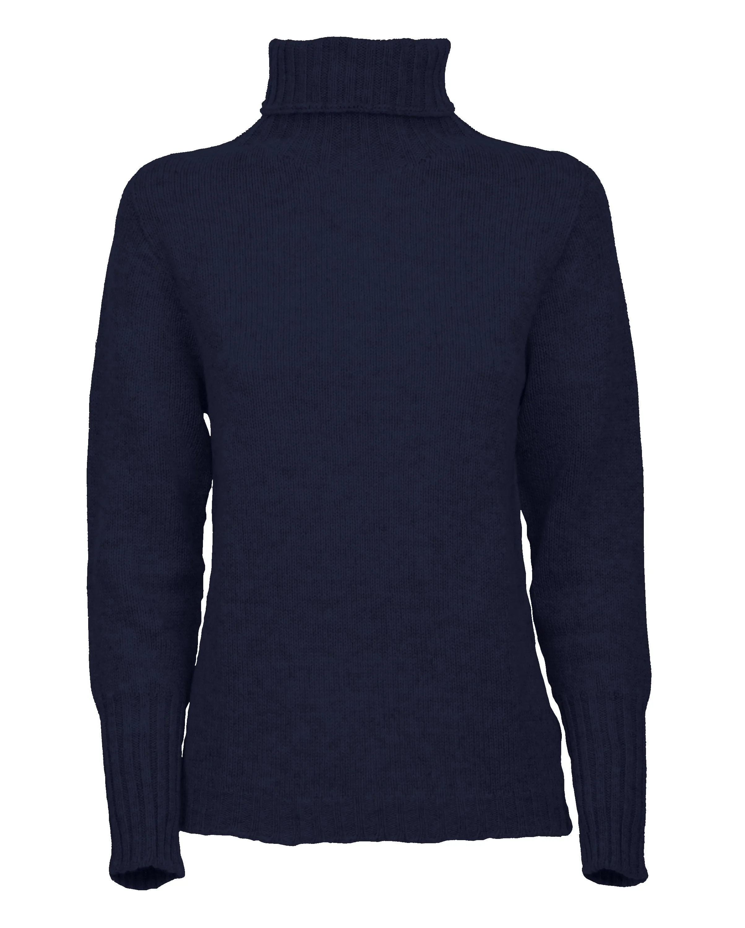 Women's Classic Cashmere Turtleneck Sweater Night Blue