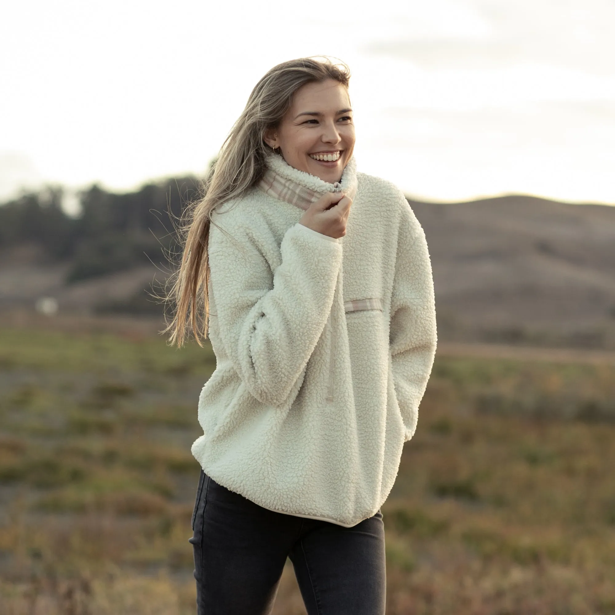 Women's Jenner Sherpa Fleece- Oatmeal White