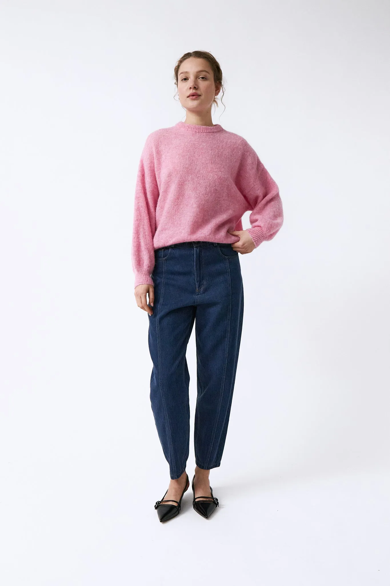 wool sweater - galeta - pink