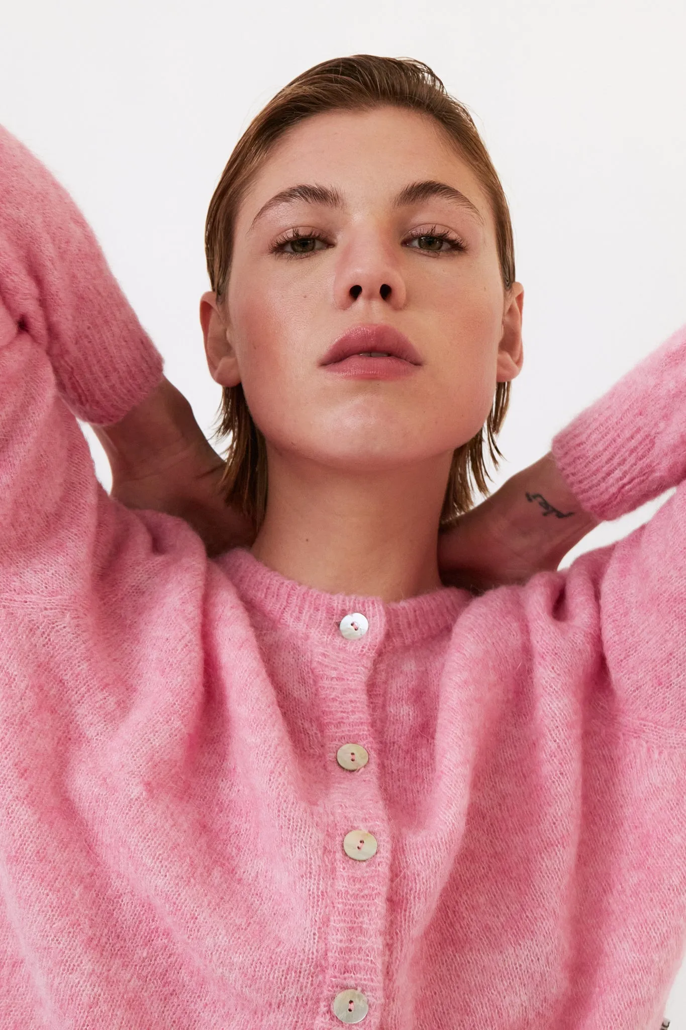 wool sweater - galeta - pink