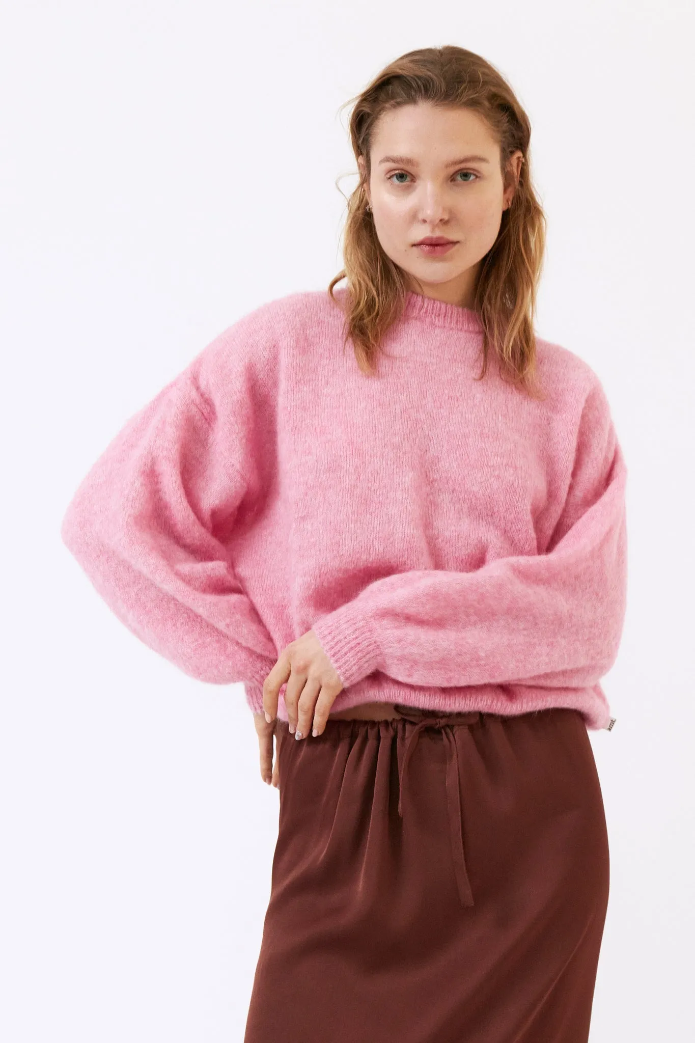 wool sweater - galeta - pink